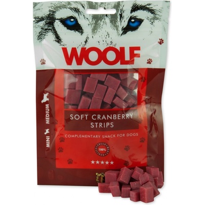 Woolf Soft Cranberry Strips 100 g