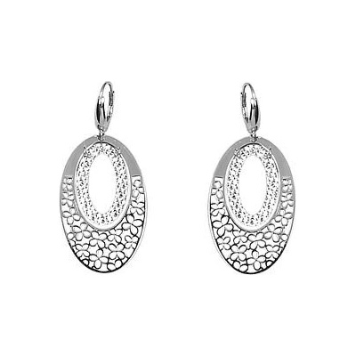 Infinitysilver stříbrné náušnice zdobené oválky 292257