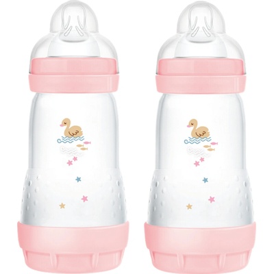 Mam Detská antikoliková fľaša Perfect Star Pink 2 x 260 ml