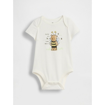 GAP Бебешко боди с лого Gap GAP | Byal | Момчешки | 0-3 месеца