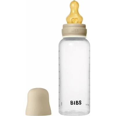 Bibs nočná antikoliková fľaša s kaučukovým cumlíkom Vanilla 270 ml