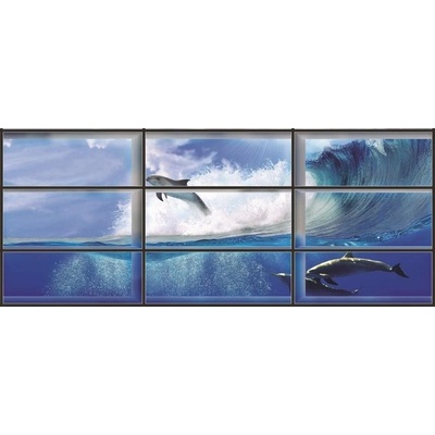 Preinterier FT0175 Fototapeta na stenu Delfíny - okno vlies 620cm x 219cm