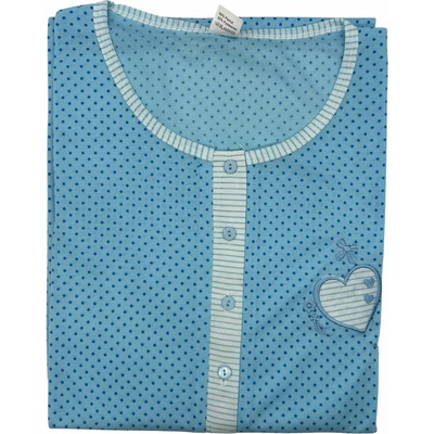 noční košile s krátkým rukávem Ness modrá