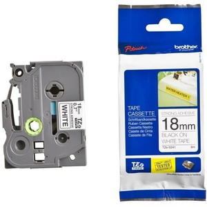 BROTHER ТИП TZ - 18 mm BLACK ON WHITE TAPE - P№TZE241 (P№TZE241)