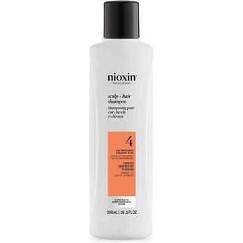 Nioxin System 4 Scalp + Hair Shampoo jemný šampón pre farbené a poškodené vlasy 300 ml