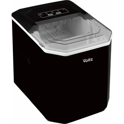 Voltz Ледогенератор Oliver Voltz OV51447B, 120W, 12 кг/24 часа, 1.3 л, 9 кубчета за цикъл работа, Индикатор за лед и вода, Черен (5OV51447BB)