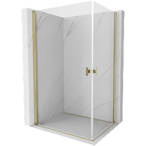 Mexen Mist-B Duo кабина за душ с врата 80 x 70 см, прозрачна, златна - 8A2-080-070-50-00 (8A2-080-070-50-00)