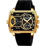Skmei Часовник skmei ma-35255 - Черен / Златен / Тип2 kp35255 Часовници