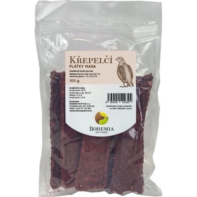 Bohemia Pet Food Křepelčí plátky 100 g