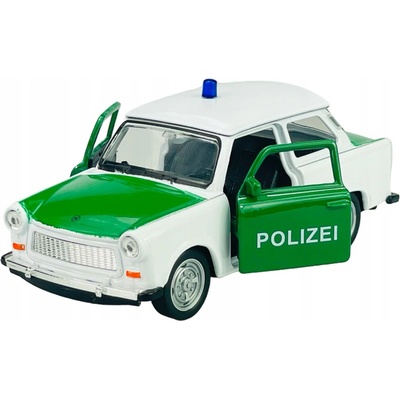 WELLY TRABANT 601 POLÍCIA LEGENDY PRL NOVÝ KOVOVÝ MODEL 43654 1:34