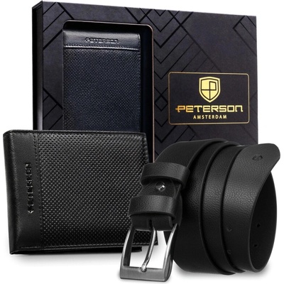 Peterson Pánská dárková sada PTN N992-DOT BLACK 125