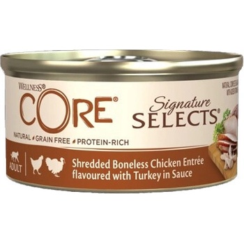 Wellness Core Cat Signature Selects kurací kusky s morkou v omáčke 79 g