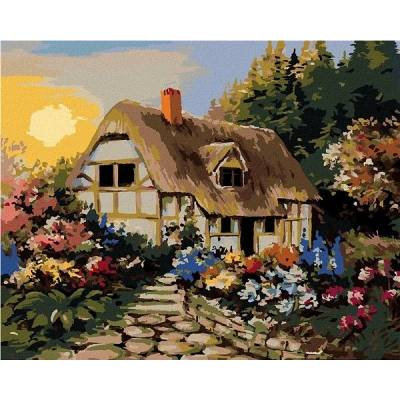 zuty Malování Podle Čísel Pohádková Chaloupka 80 x 100 Cm Plátno