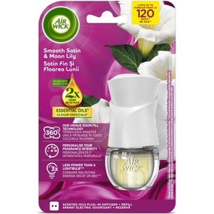 Air Wick Електрически освежител за въздух Air Wick с пълнител Velvet Satin и Night Lily 19ml (3321643)