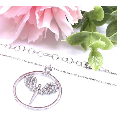Jan Kos jewellery Stříbrný řetízek s přívěskem 12123573
