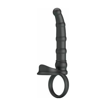 Pretty Love Tatum Black Silicone Intimate Ring 10-Mode Vibrating System