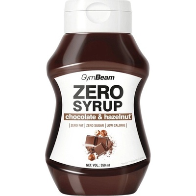 GymBeam Zero Syrup 350 ml čokoláda/lískový oříšek