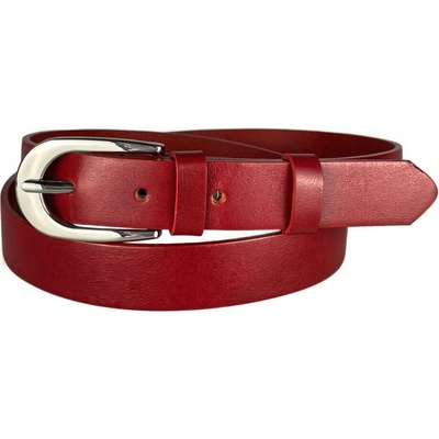 Penny Belts kožený opasek 2507-93 červený