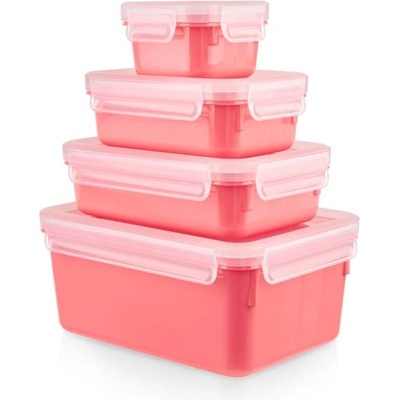 Tefal MasterSeal Color N1030910 Dózy set 4 ks červená