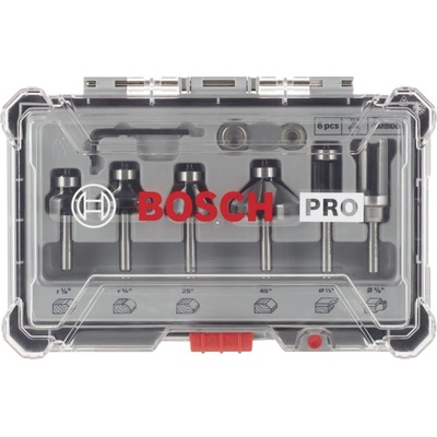 BOSCH Sada fréz s 1/4" vřetenem Trim&Edging, 6 ks 2607017470