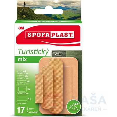 3M Spofaplast 604 Turistický mix 17 ks