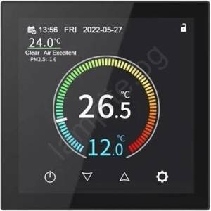 Geti Термостат за вграждане 230 V, черен, с Wi-Fi (Tuya) (TI0232)