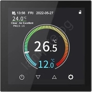 Geti Термостат за вграждане 230 V, черен, с Wi-Fi (Tuya) (TI0232)