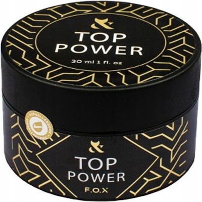 F.O.X. Top Power Vrchný gél na hybridné laky UV LED, bez výpotku, 30ml