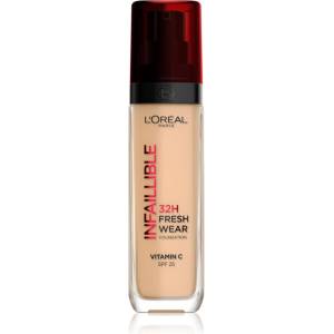 L'Oréal Infaillible 32H Fresh Wear дълготраен течен фон дьо тен цвят 210 COOL ROSE 30ml