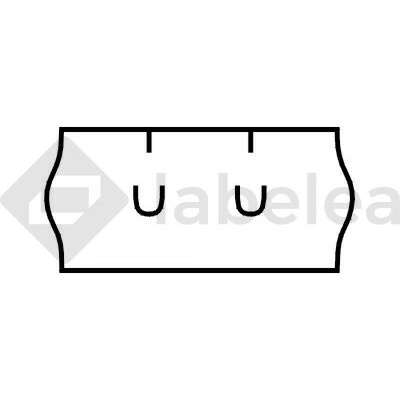 Labelea Samolepiace etikety do klieští, 26x12 mm UNI biele, Farba etikiet Biela ECM2612UNI36W