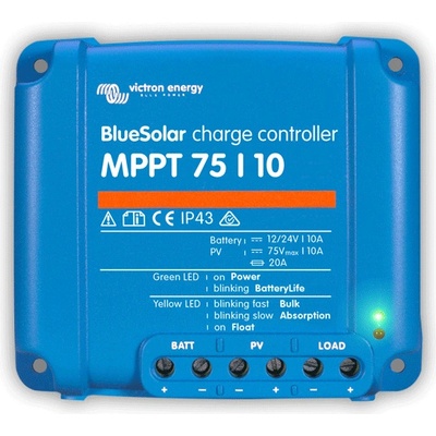 Victron BlueSolar 75/10 MPPT Solární regulátor, MPPT, 75V, 10A, účinnost 98% SCC010010050R