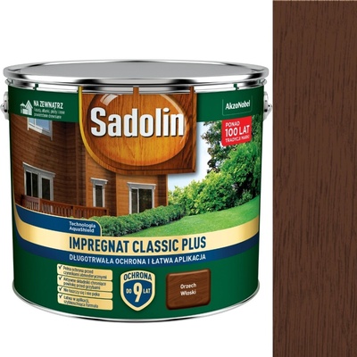 Impregnace na dřevo Sadolin 9 l ořech vlašský, pro venkovní použití