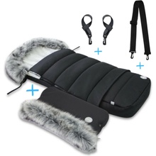 JOMK Northern Combi Black + Rukávnik JOMK Northern Extra Black + popruhy