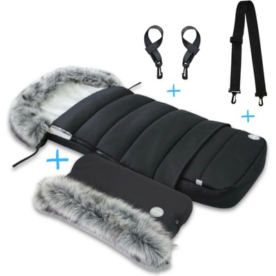 JOMK Northern Combi Black + Rukávnik JOMK Northern Extra Black + popruhy