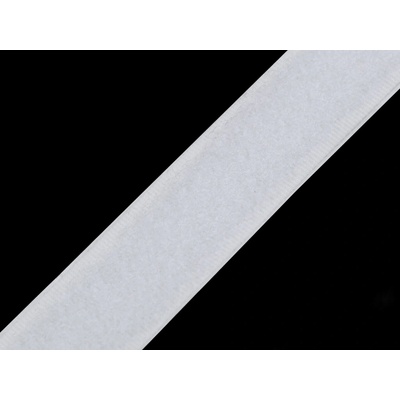 Suchý zip plyš samolepicí šíře 20 mm - 25m Varianta: 1 bílá, Balení: 25 m