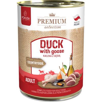 POKUSA - консерва за кучета с патица и гъска - 400гр (PO_1DkGs-400)