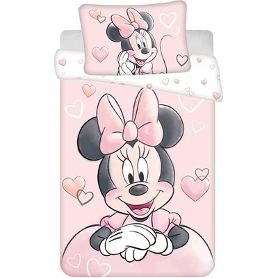 Jerry Fabrics obliečky Minnie Powder pink baby 100 x 135 , 40 x 60 cm