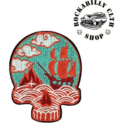 Nášivka Rocka Nautical Skull