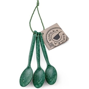 KUPILKA 3 комплект от 3 чаени лъжички, зелени (30250201s)