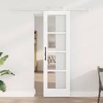 vidaXL Преплъзваща се врата ORKDAL 61 x 198, 5 см Бяло (3332042)
