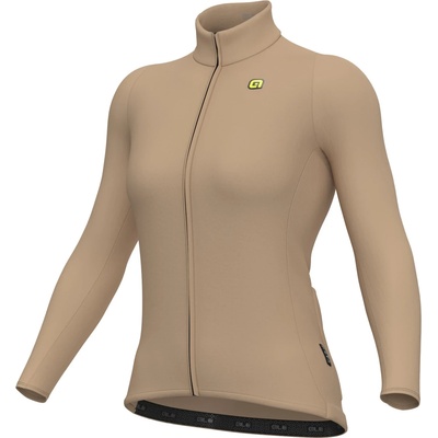Alé Дамска фланелка с дълъг ръкав за колоездене Alé Women's R-EV1 Warm Race 2.0 L/S Jersey Cycling jersey - Stone (156-2688-0215)