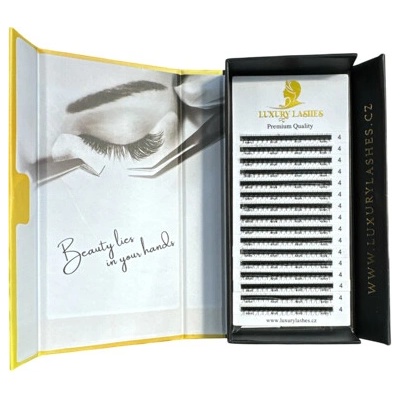 Luxury Lashes 3D MINI LINE BOOK Zakrivenie umelých rias: C, Dĺžka umelých rias: 4 mm, Hrúbka rias: 007