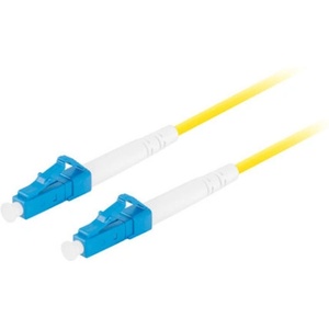 Lanberg FO-LULU-SS11-0010-YE Оптичен пач кабел с един режим OS2 LSZH, 2xLC/UPC конектори, 1 м