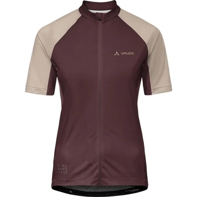 Vaude Дамска фланелка с къс ръкав за колоездене Vaude Women's Matera Half Zip Tricot Cycling jersey - Dark Oak - размер 36 (EU) (156-2549-0411)