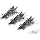 Delphin B!RD Hook TRIPLE černá pírka vel.8 3 ks