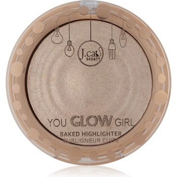 J. Cat Beauty You Glow Girl печен хайлайтър цвят 104 Crystal Sand 8.5 гр