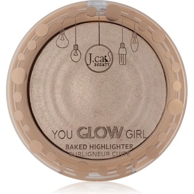 J. Cat Beauty You Glow Girl печен хайлайтър цвят 104 Crystal Sand 8.5 гр