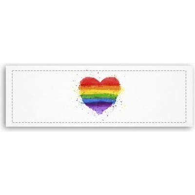 Fotoobraz 150x55 cm panorama Rainbow heart