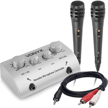 Vonyx AV430 Karaoke Microphone Controller stříbrný