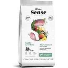 Dibaq Sense Grain Free Duck & Turkey Light & Senior 12 kg